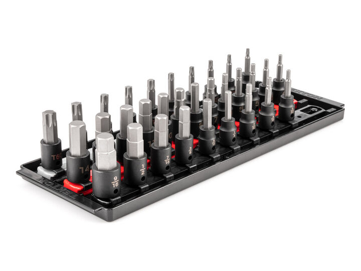 Tekton 3/8 Inch Hex and Torx Impact Bit Socket Set, 32-Piece, large image number 0