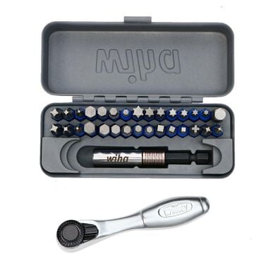 Wiha Impact Bit Set 1/4 in drive x 1 in Bits 32pc