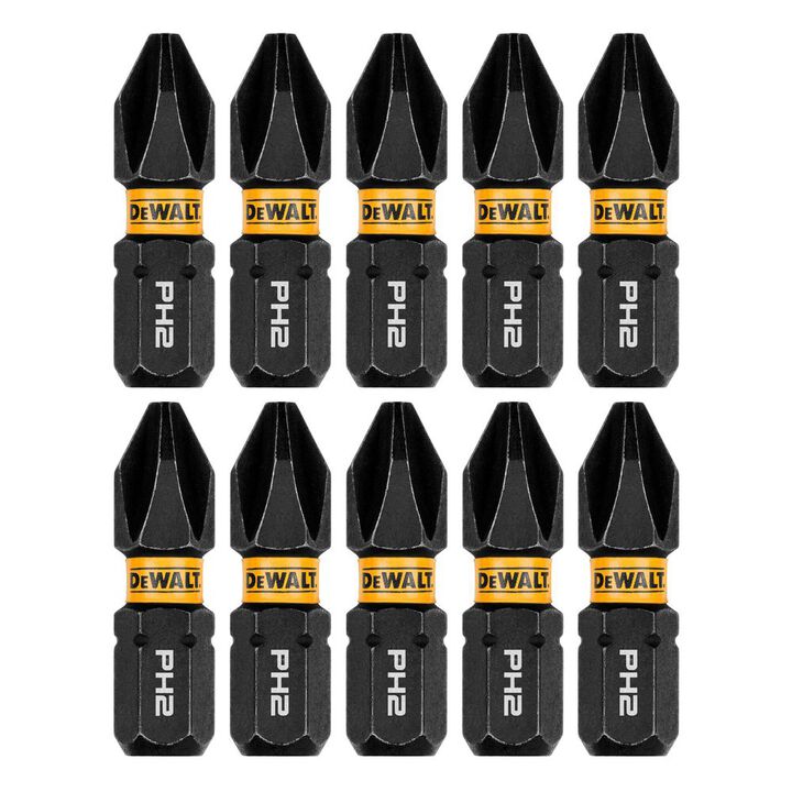DEWALT 1 Inch FLEXTORQ Phillips #2 Bit, 10 Pieces, large image number 0
