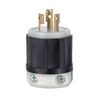Leviton Non Grounded Locking Plug 20A 125/250V Nylon Black & White, small image number 2