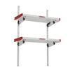 Weather Guard 48 Inch White/Red Aluminum Folding Van Shelving, small image number 4