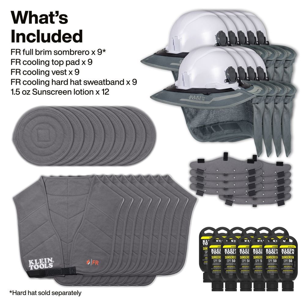 Klein Tools Full Brim Flame-Resistant Summer Set 48 Pieces, large image number 2