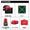 Milwaukee M12 Green Cross Line & 4 Points Laser Kit, small image number 3