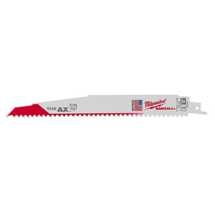 Milwaukee 9 In. 5/8 TPI White Bi-Metal Reciprocating Saw Blade 25Ct