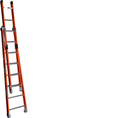 Werner 16 Ft. Type IAA Fiberglass Combination Ladder, large image number 0
