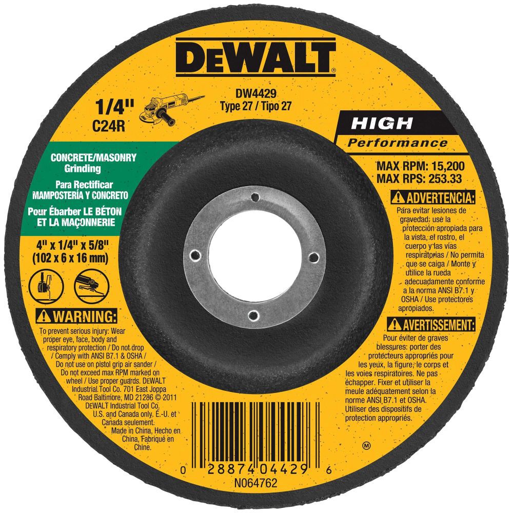 DEWALT Concrete/Masonry Grinding Wheel DW4429 Acme Tools