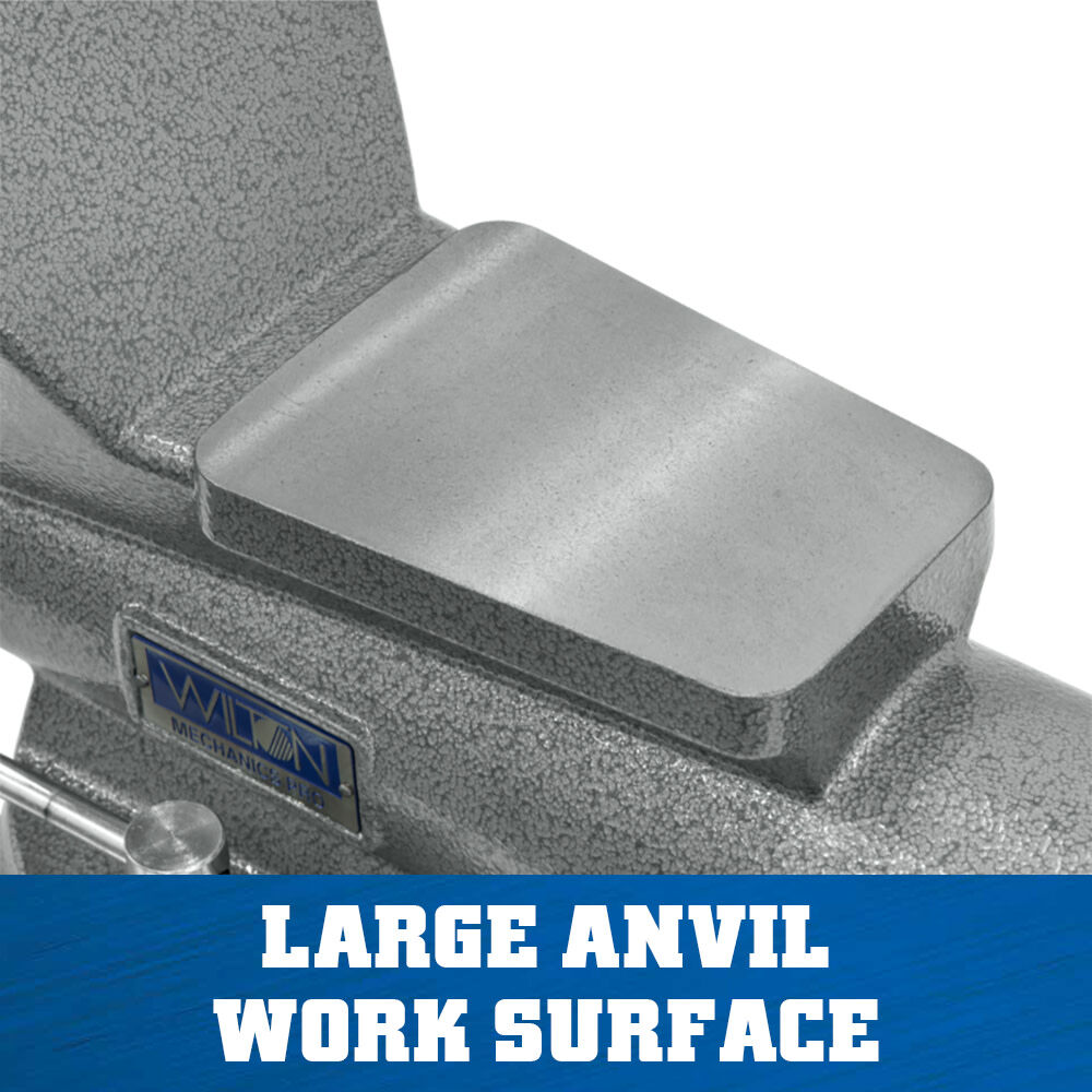 Wilton Mechanics Pro Vise 10 Jaw Width 12in Jaw Opening 360 Swivel Base, large image number 3