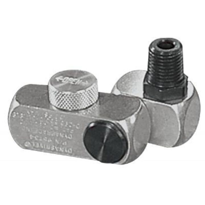 Dynabrade Inc 1/4in NPT Flow Control Swivel Aluminum Airline Connector, large image number 1