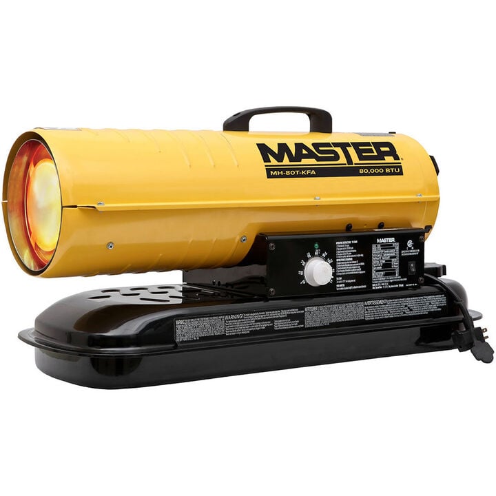 Master Forced Air Heater 80000BTU Kerosene Diesel with Thermostat