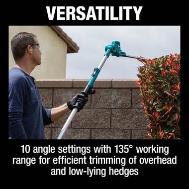 Makita 18V LXT Hedge Trimmer Lithium Ion Cordless 18in Telescoping Articulating Pole (Bare Tool), large image number 3