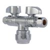 Sharkbite 1/2in T x 3/8in S x 1/4in Dual Shut Off Valve, small image number 2