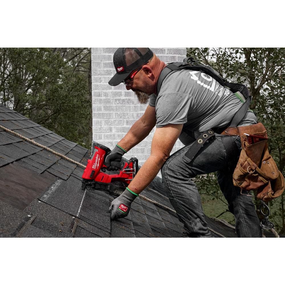 Milwaukee M18 FUEL Coil Roofing Nailer (Bare Tool) Vinyl Siding Tip & Replacement Rubber Wear Pad Bundle, large image number 9