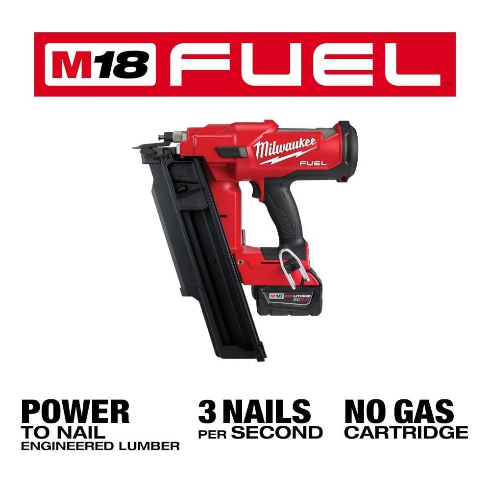 Milwaukee M18 FUEL 21 Degree Framing Nailer Kit, large image number 4