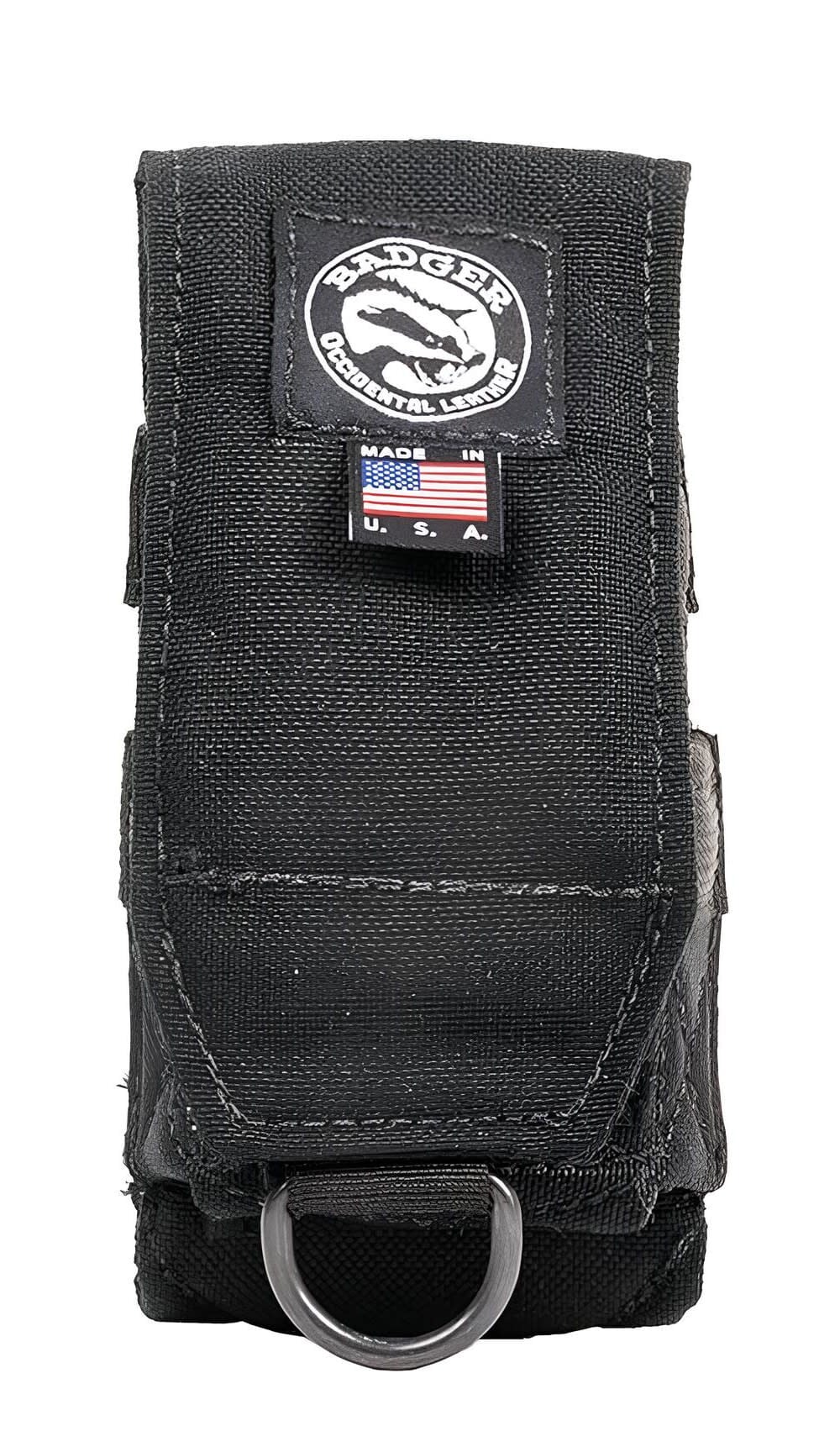 Badger Tool Belts 1000D Foam Padded Nylon Finish Nail Pouch, Black - 454830
