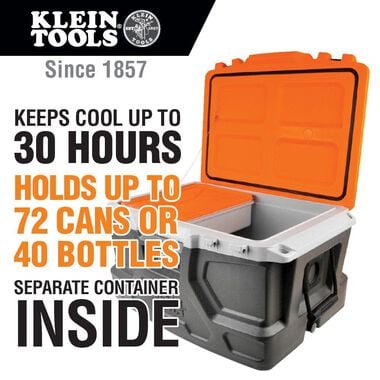 Klein Tools Cooler 48-Quart Ice Cooler Box, large image number 1