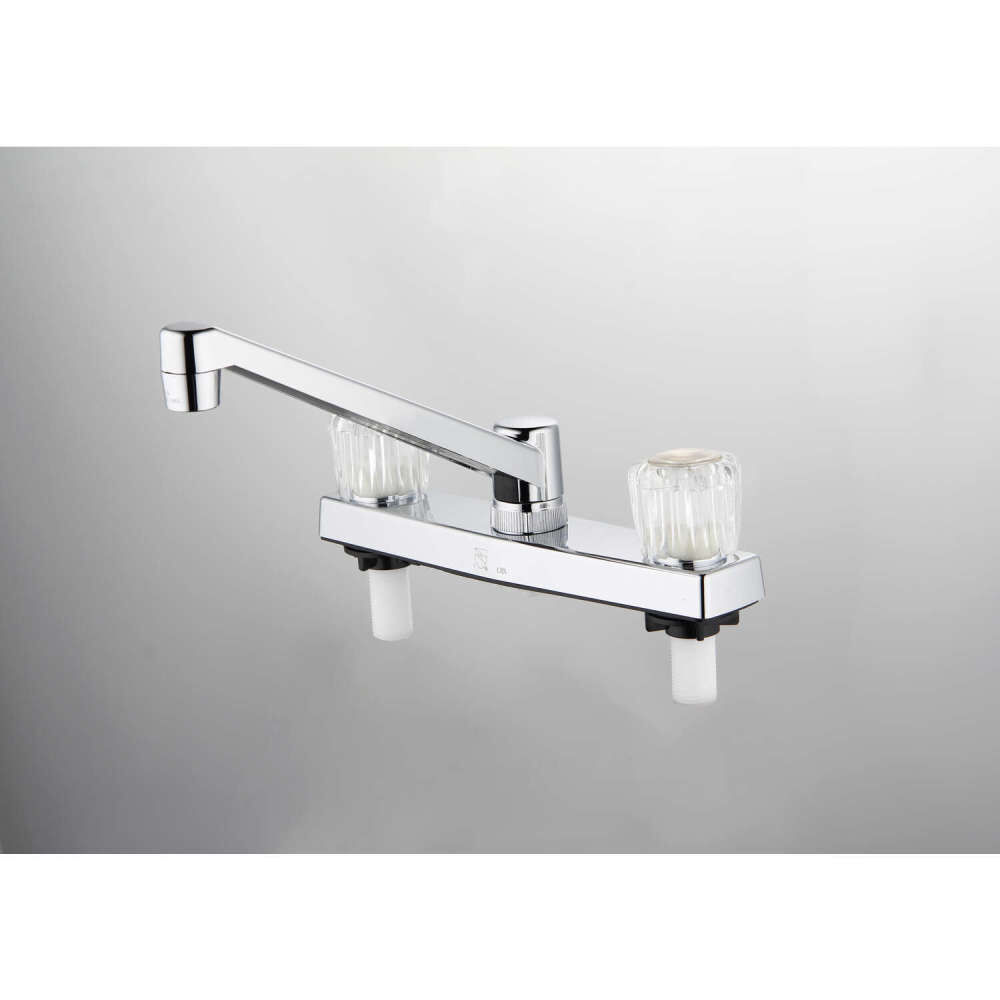 Homewerks Traditional Kitchen Faucet Chrome 2 Handle with Side Sprayer, large image number 3