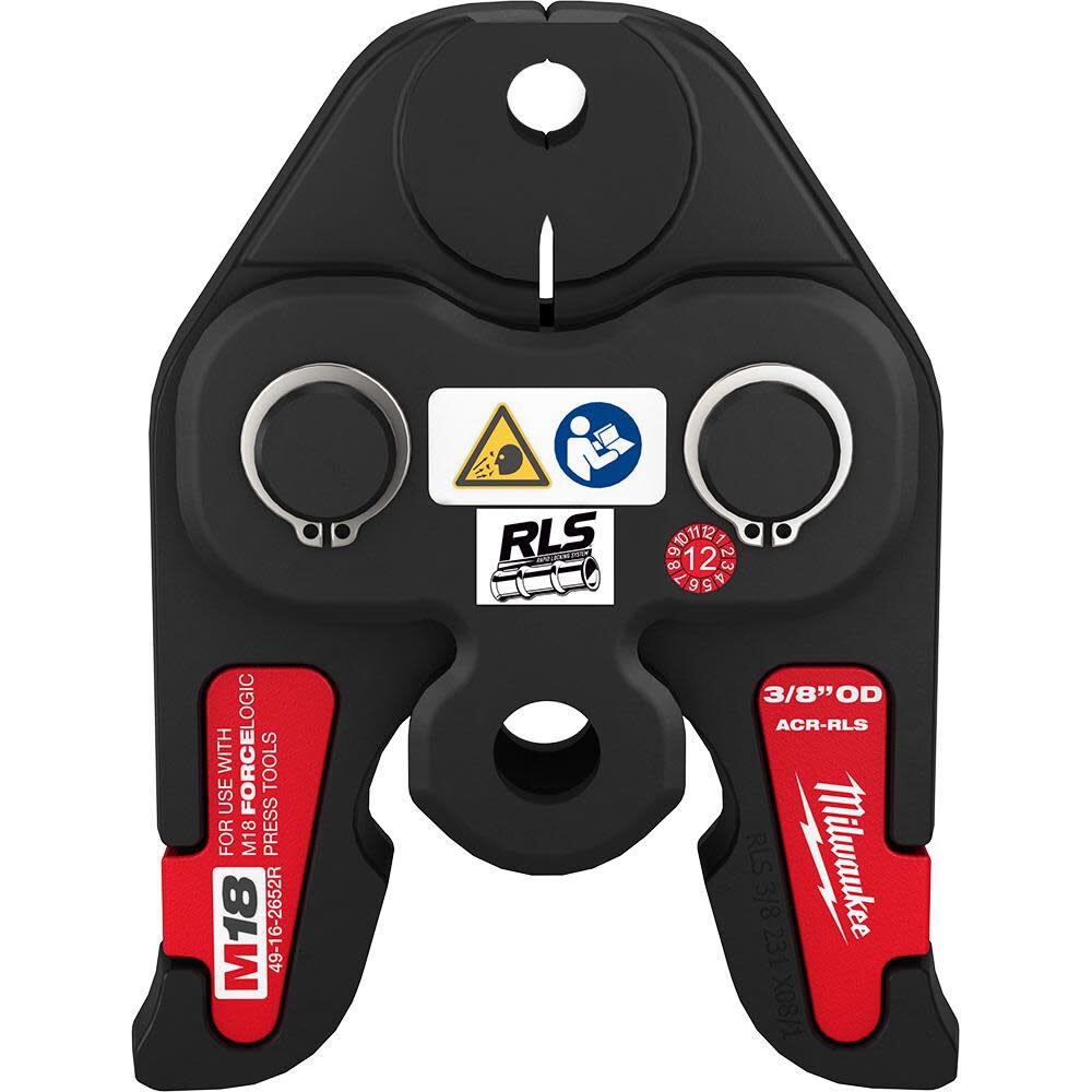 Milwaukee 3 8 Rls Acr Press Jaw For M18 Force Logic Press Tools 49 16 2652r Sansujyuku sansujyuku.com