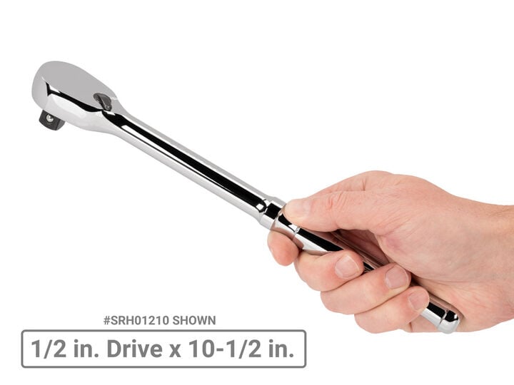 Tekton 1/2 Inch Non-QR Ratchet Set, 10-1/2, 18, 24 Inch, 3 Pieces, large image number 6