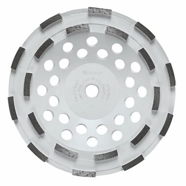 Bosch 7 In. Double Row Segmented Diamond Cup Wheel, large image number 0