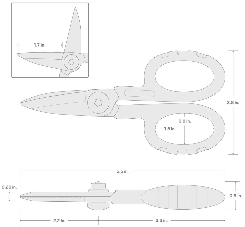 Tekton 5-1/2 Inch Compact Shop Scissors, large image number 7