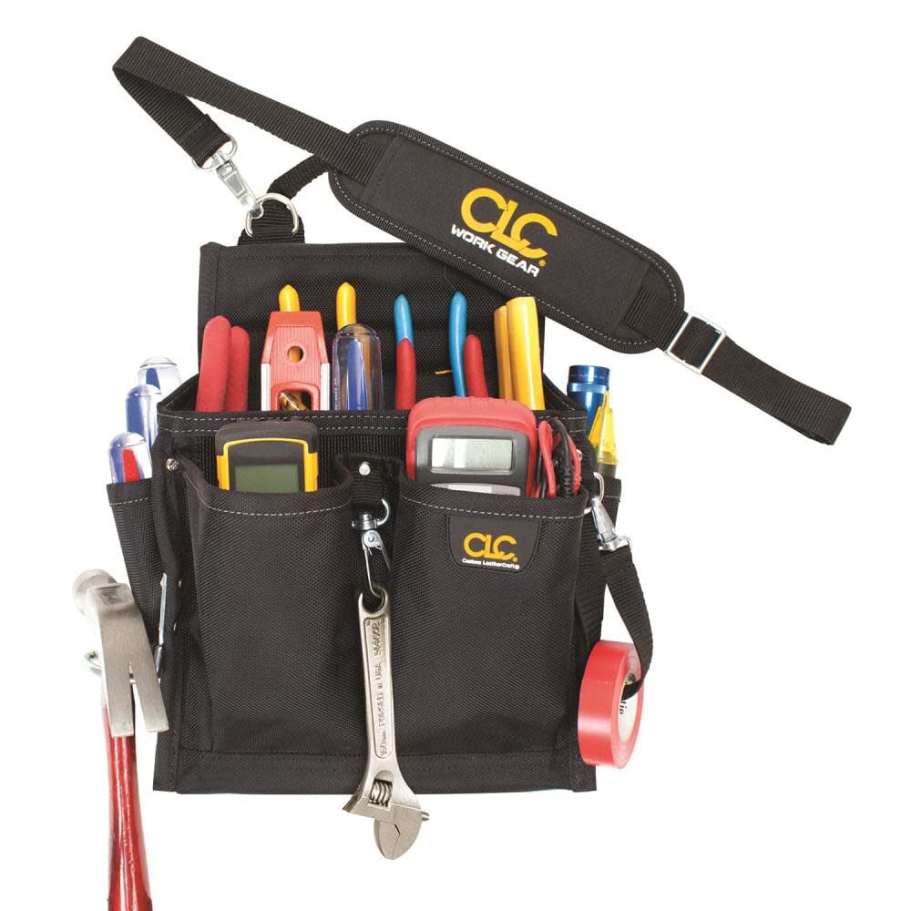 CLC 20 Pocket Electrical Tool Pouch With Strap – 5508