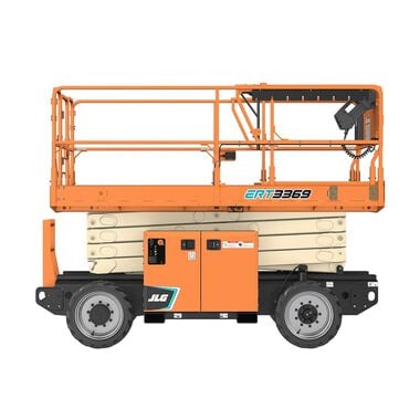 JLG 33' Rough Terrain Scissor Lift 4.5kW Electric Powered 2WD, large image number 2