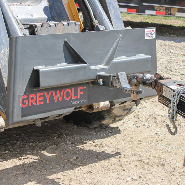 GreyWolf Attachments 2 Inch Receiver Hitch Plate Attachment for Skid Steer, large image number 9