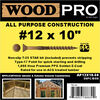 Woodpro (50) #12 x 12 In. All Purpose Wood Screws, small