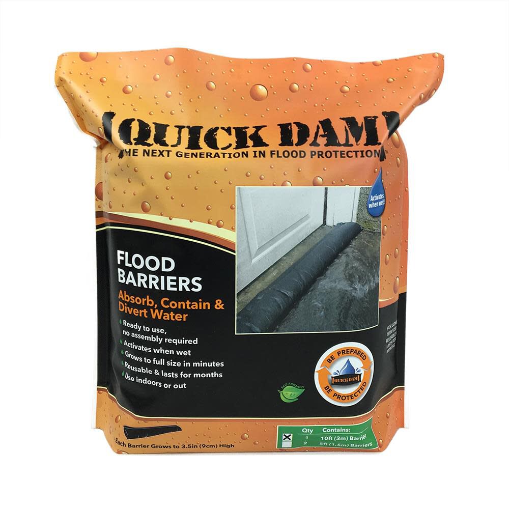 Quick Dam 10-ft L x 6-in W Self-Inflating Flood Barrier, large image number 1