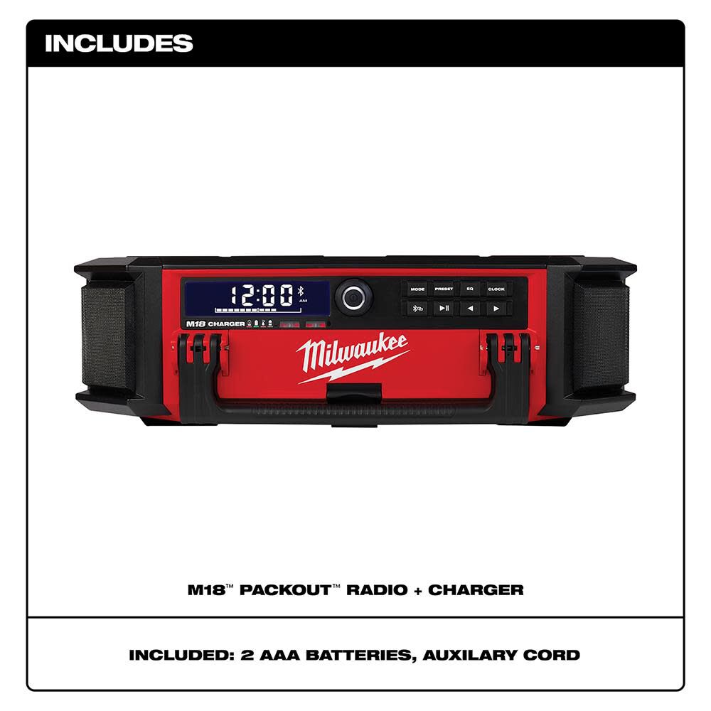 Milwaukee M18 PACKOUT Radio Charger Bare Tool 2950 20 Acme Tools