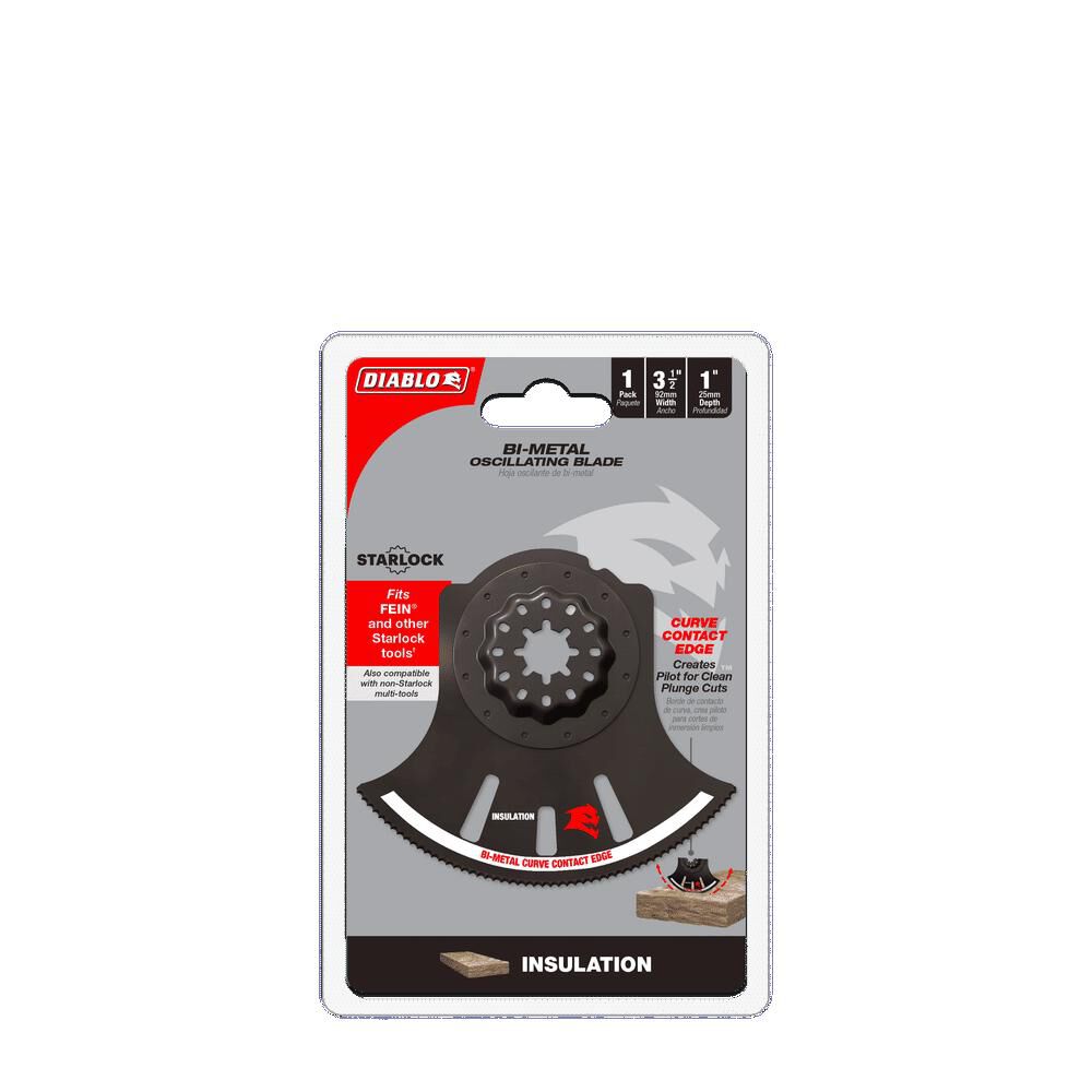 Diablo Tools 3-1/2in Starlock Fit Bi-Metal Oscillating Blade for Insulation, large image number 2