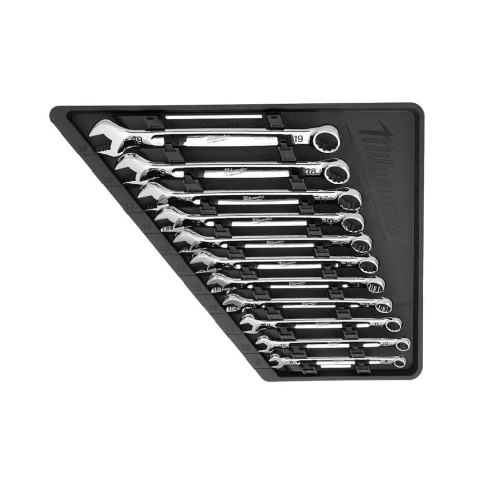 Milwaukee Metric Combination Wrench 11pc Set 48 22 9511 - Image 2