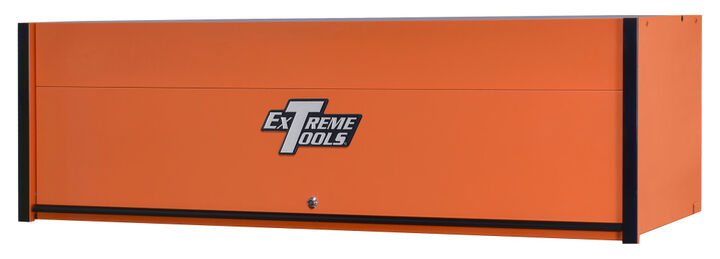Extreme Tools RX Series 72 Inch W x 25 Inch D Extreme Power Workstation Hutch Orange with Black Handle and Trim