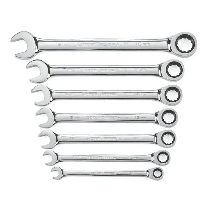 GEARWRENCH Combination Ratcheting Wrench Set 7 Pc. Metric, large image number 0