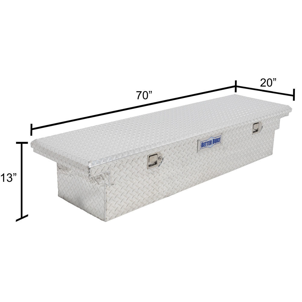 Better Built 69in Saddle Truck Box Low-Profile Brite Aluminum, large image number 10