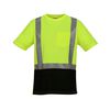 Tingley Job Sight Class 2 Black Front T-Shirt Short Sleeve Hi-Vis Small, small image number 3