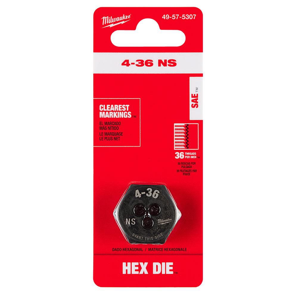 Milwaukee 4-36 NS 1-Inch Hex Threading Die, large image number 11