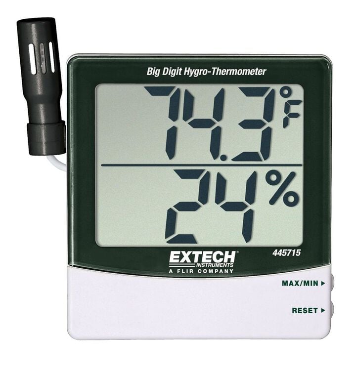 Extech Big Digit Hygro-Thermometer with Remote Probe