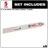 Milwaukee 9 in. 14 TPI THE TORCH SAWZALL Blade 5PK, small