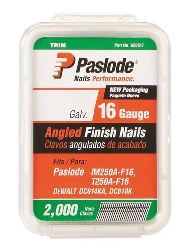 Paslode 2000 Pack 1-3/4in 16ga. Galv Angled Finish Nail