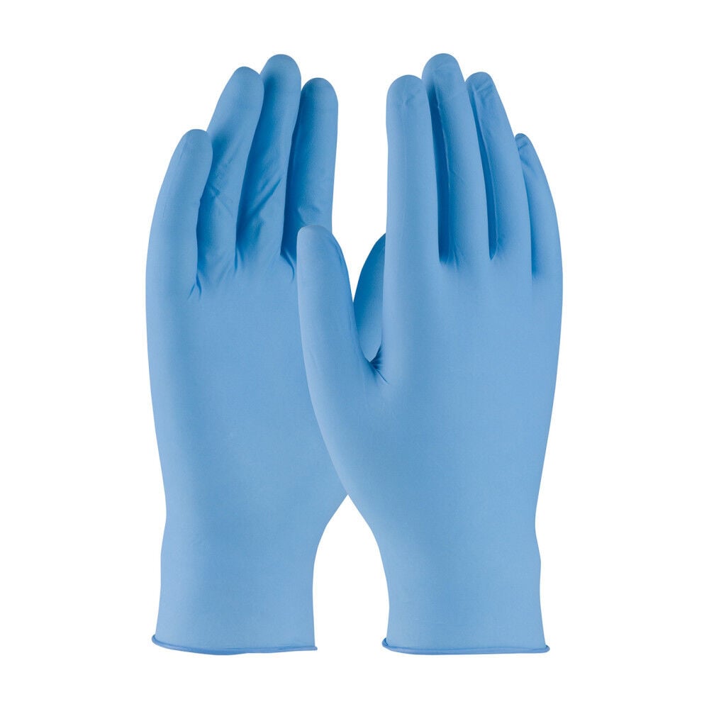Protective Industrial Products Ambi-dex Turbo Blue Disposable Gloves Large, large image number 1