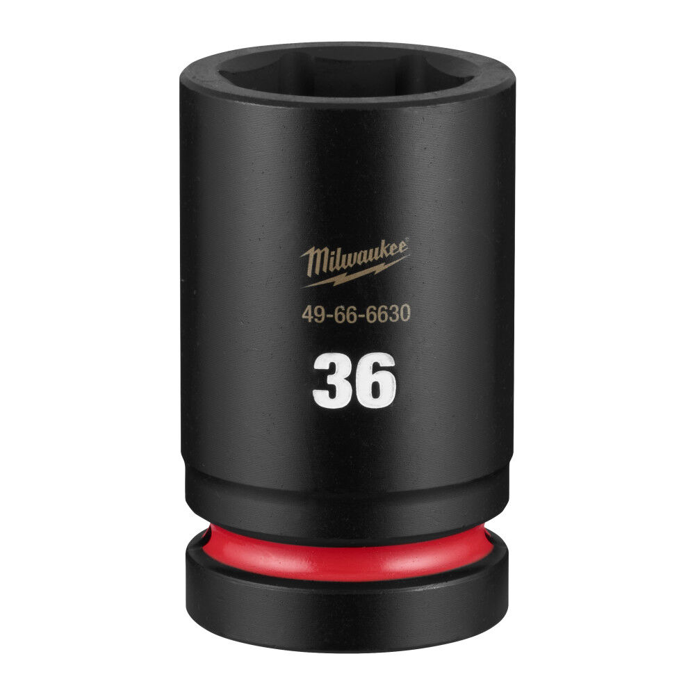 Milwaukee SHOCKWAVE Impact Duty 1 Inch Drive 36mm Deep 6 Point Socket - 49-66-6630