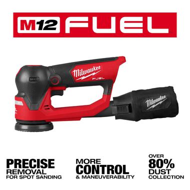 Milwaukee M12 FUEL 3 Inch Random Orbital Detail Sander (Bare Tool 