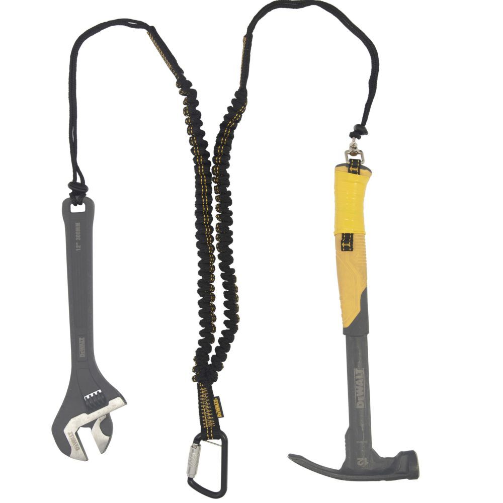 DEWALT 15 Lbs 51 in Elastic Polyester & Aluminum Twin Leg Tool Lanyard, large image number 3