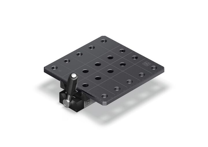 Fein VersaMAG System 4 Inch Portable Magnetic Vise, 5/8 Inch Welding Plate, 2 3/8 Inch Raising Jaws Bundle, large image number 2
