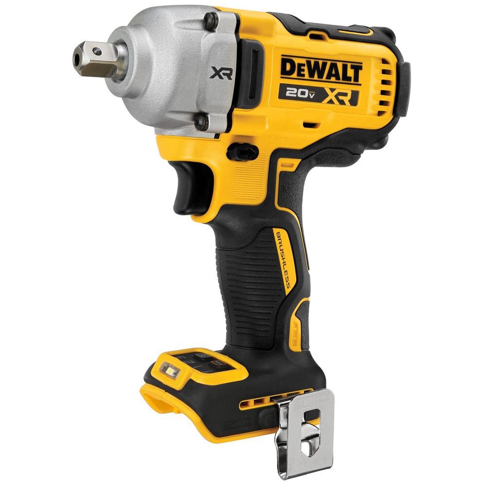 DEWALT 20V MAX XR 1/2in Mid Range Impact Wrench with Detent Pin Anvil (Bare Tool), large image number 2