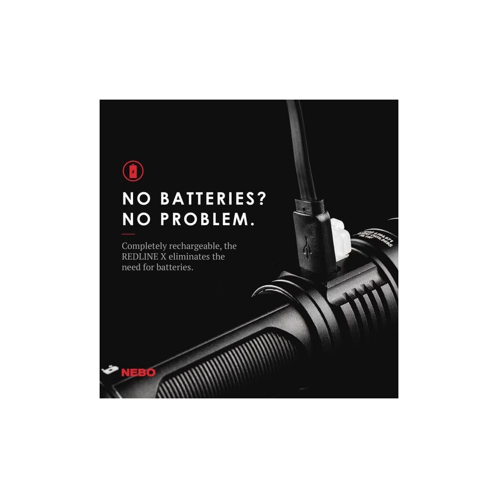 Nebo REDLINE X 1800 Lumens Waterproof Rechargeable Flashlight, large image number 5