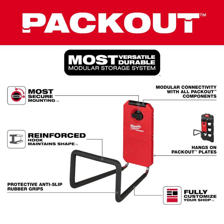 Milwaukee PACKOUT Wide Hook, large image number 1