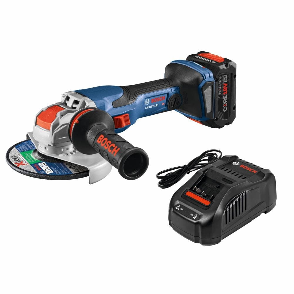 Bosch PROFACTOR 18V Spitfire X-LOCK 5 6in Angle Grinder Kit – GWX18V-13CB14