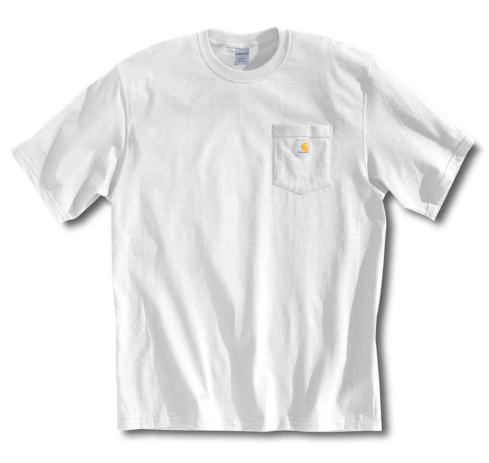 Carhartt Mens Workwear Pocket T-Shirt, White, Size Large – K87WHT-L